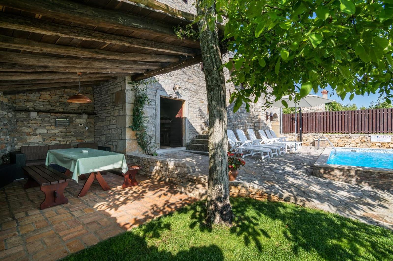 Rustic Villa Marija With Panoramic View In Zrenj Exterior photo